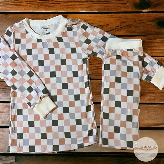 Checkered PJ Set